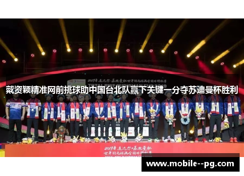 戴资颖精准网前挑球助中国台北队赢下关键一分夺苏迪曼杯胜利